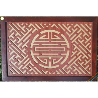 Tấm chắn ám khói bàn thờ 41x61cm  [Mẫu Chữ Thọ ]