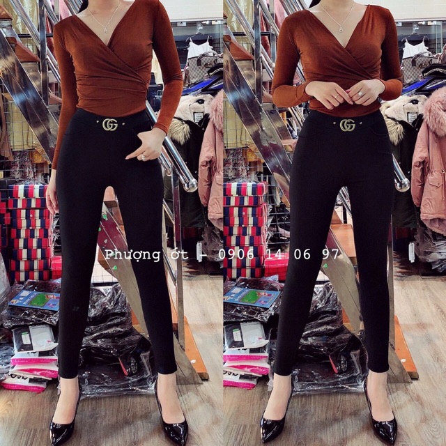 Áo nhũ cổ chéo nhiều màu, Áo kiểu dài tay cổ chéo vải thun nhũ dẻo AK1294 - NhiNhi Shop