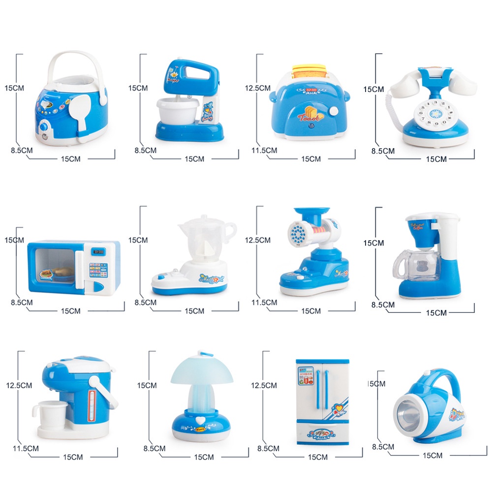 Tủ Lạnh Đồ Chơi Mini Có Đèn Xinh Xắn Cho Bé