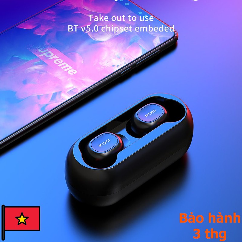 [NC] Tai Nghe True Wireless QCY QS1 TWS Hifi Inear | Bluetooth 5.0 | chống nước | chống bụi | Gaming | Chơi game PUBG