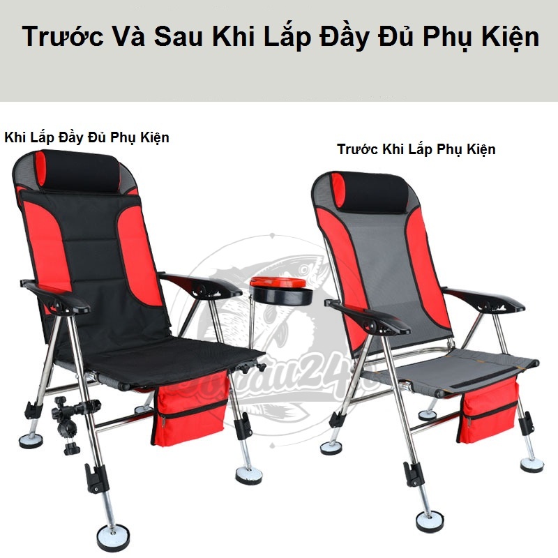 Ghế Câu Đài Săn Hàng Chất Liệu Inox Cao Cấp Kèm Phụ Kiện