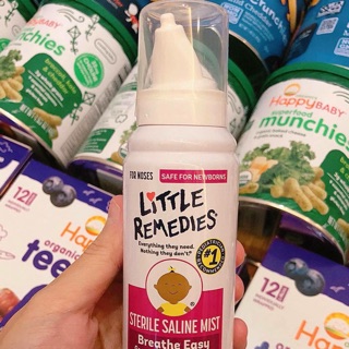 CHAI XỊT NGHẸT MŨI NƯỚC BIỂN SÂU VÔ TRÙNG LITTLE REMEDIES 59ML HÀNG MỸ