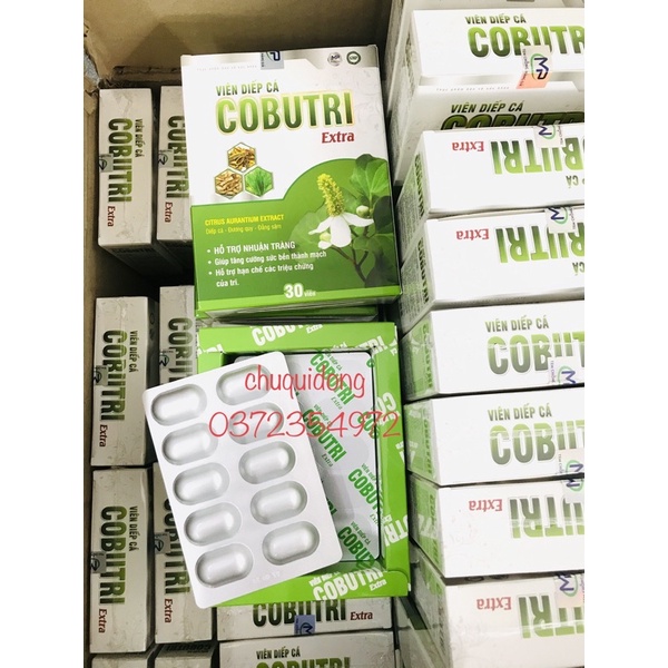 ✅ Hỗ trợ trĩ táo bón Cobutri hộp 30 viên