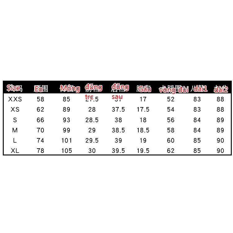 Order. Quần denim size nhỏ cho eo từ 58cm