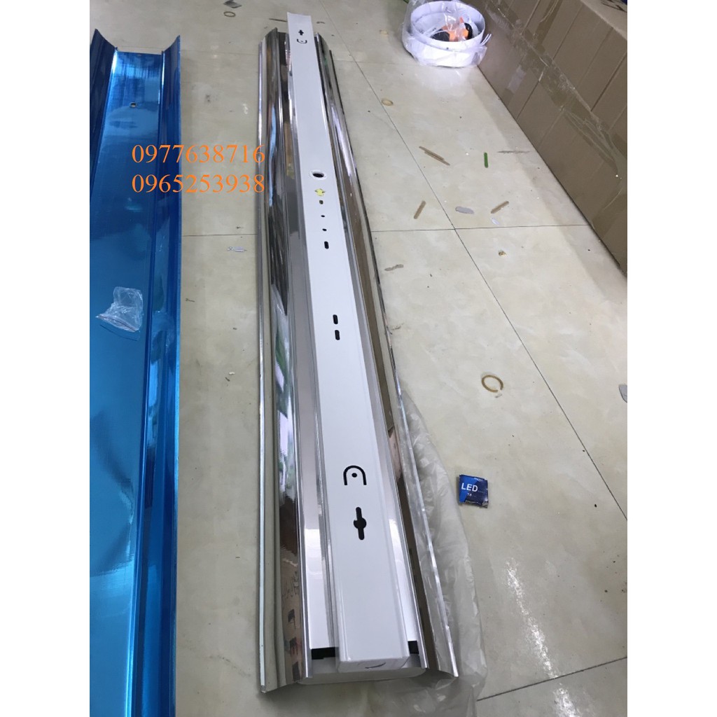 Máng đèn phản quang 2 bóng có choá 1,2m-Máng đèn led đôi