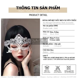 Mạng che mắt bịt mắt - phụ kiện cosplay hở - mã E002 TKVN