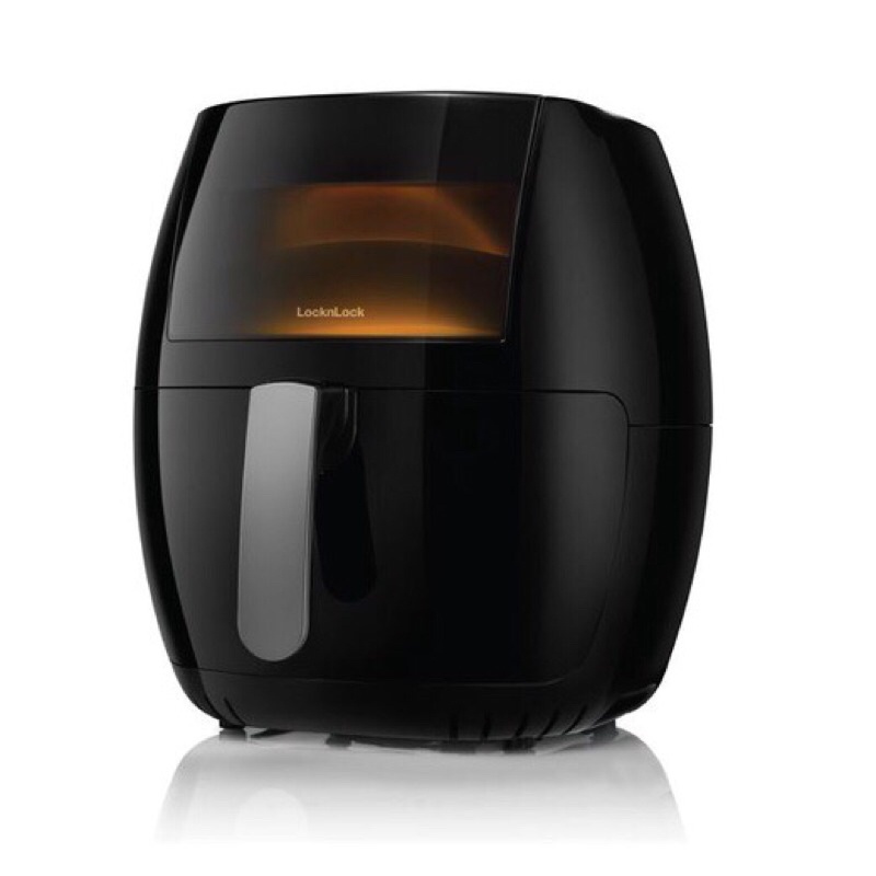 EJF282BLK - Nồi chiên không dầu Locknlock Visible digital air fryer 220 V, 50 Hz, 1800 W, 6.2 L- Màu đen