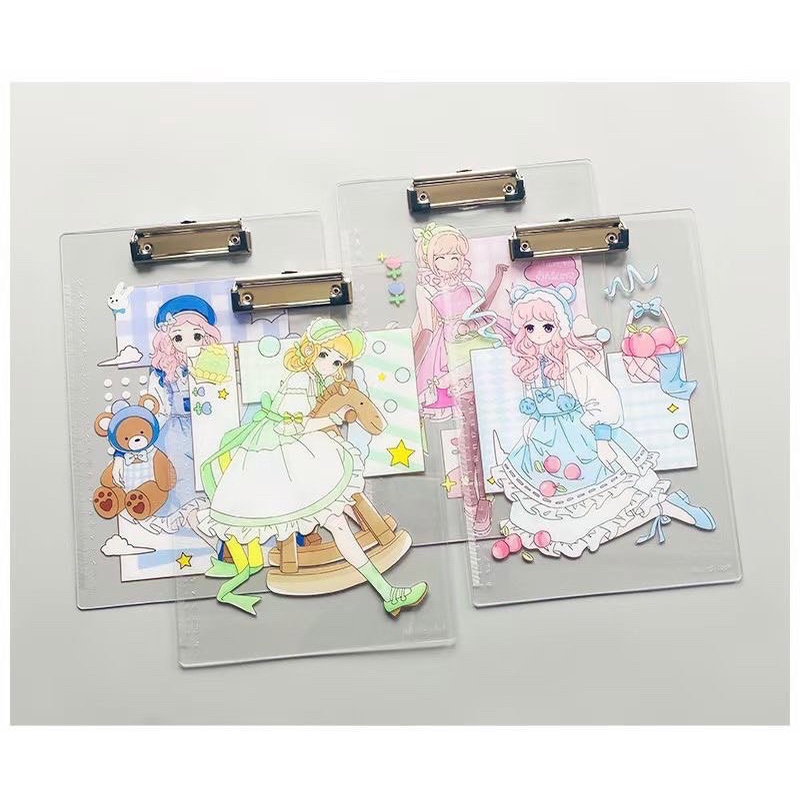 Bìa trình ký mica A4 mẫu thú dễ thương