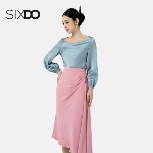 Áo lụa cổ thuyền nữ SIXDO
