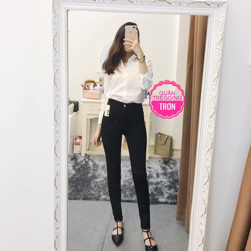 QUẦN TREGGING KAKI THUN MỀM CO GIÃN ĐẸP ⚡FREESHIP⚡ 100% ẢNH THẬT⚡ QUẦN SKINNY TRƠN ⚡ QUẦN NỮ CO GIÃN