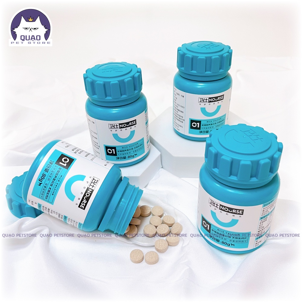 Viên canxi cho chó - Viên mềm Nourse N01 bổ sung canxi cho chó con, chó trưởng thành
