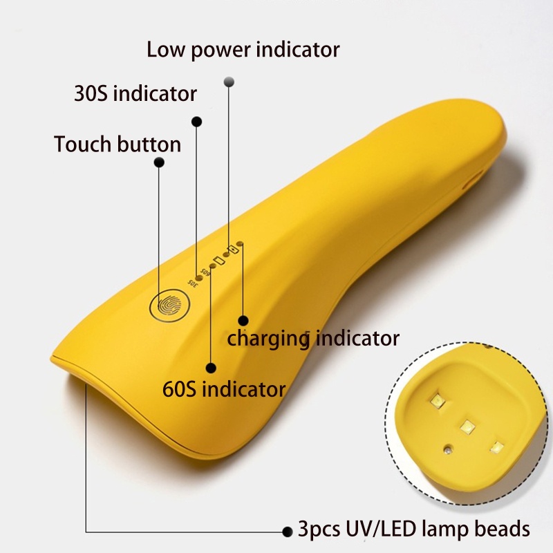 Đèn LED UV USB Mini 5W Hong Khô Sơn Móng Tay Chuyên Dụng Cho Salon