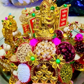 Cây tỏi ngũ đậu chưng Thần Tài