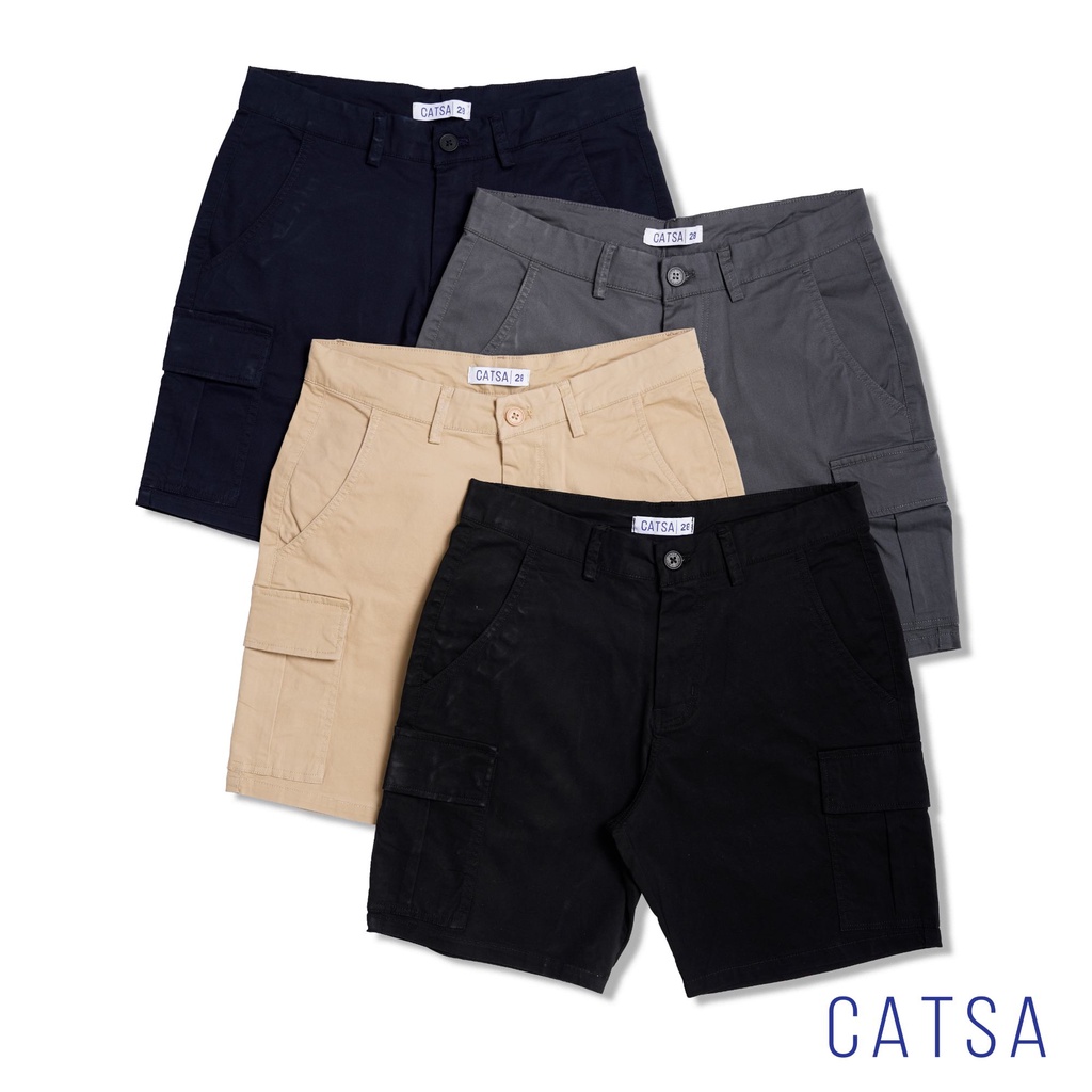 CATSA Quần short kaki túi hộp nam, chất liệu kaki mềm mại, thoải mái & phong cách QSK073 - QSK074 - QSK075 - QSK076