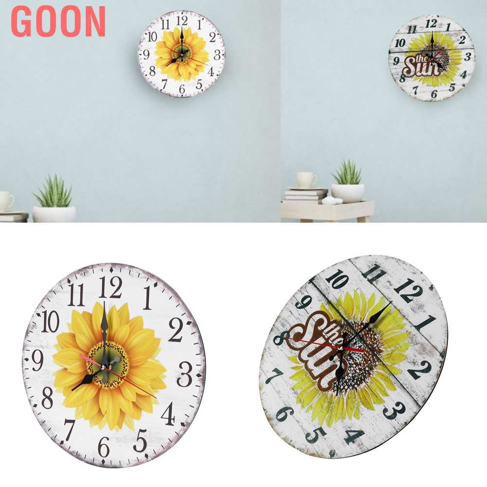 GOON Đồng Hồ Treo Tường Phong Cách Retro Châu Âu Kích Thước 30cm