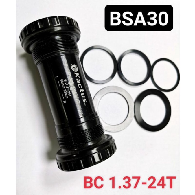 Trục Giữa Dòng Vặn BSA24,BSA30,BSADUB Bạc Đạn Ceramic Kactus Cho Xe Đạp