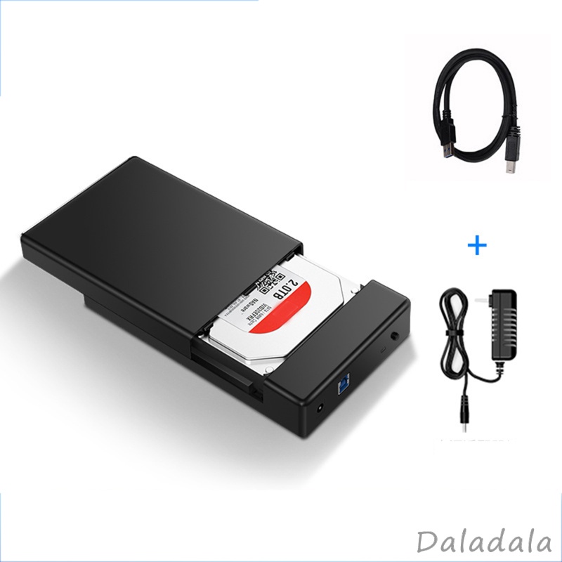 Hộp Đựng Ổ Cứng Ngoài Bằng Abs Usb 3.0 Cho Sata Iii Ssd 3.5 2.5 Inch 10tb Max Đen | BigBuy360 - bigbuy360.vn