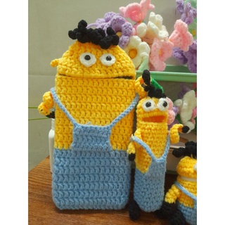 Túi đựng điện thoại ngộ nghĩnh, túi nhỏ đựng đồ, handmade len móc thủ công công