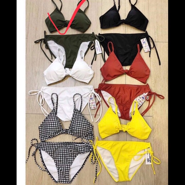 Bikini buộc nơ nhiều màu