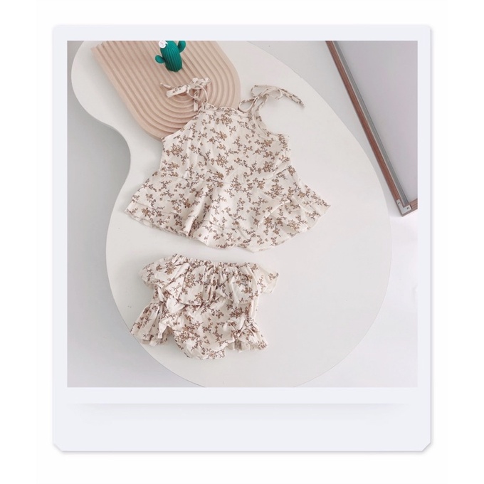 Bộ 2 dây hoa nhí mát mẻ cho bé gái (8-18kg)