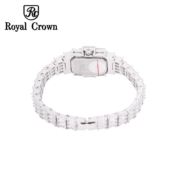 Đồng Hồ Nữ Chính Hãng Royal Crown 3612 Dây đá vỏ trắng