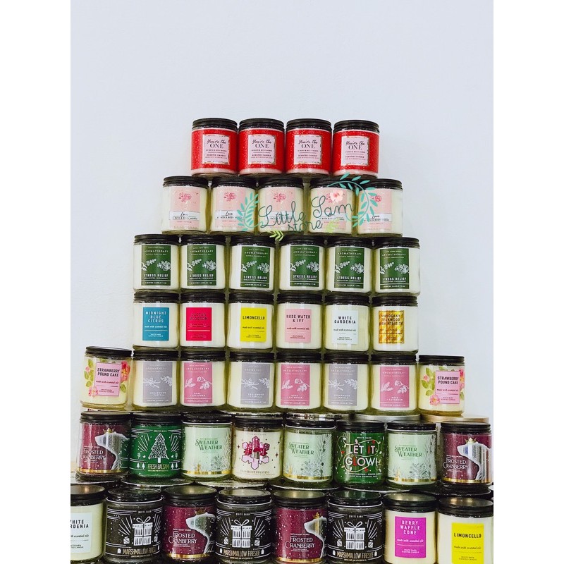 Nến thơm Bath and body works size medium single wick 198gr