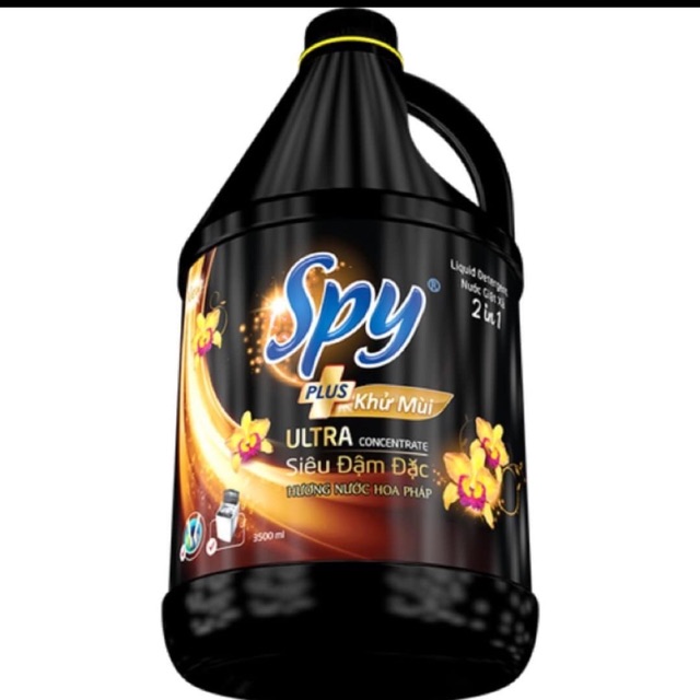 Nước giặt xả đậm đặc Spy plus đen 3.5l