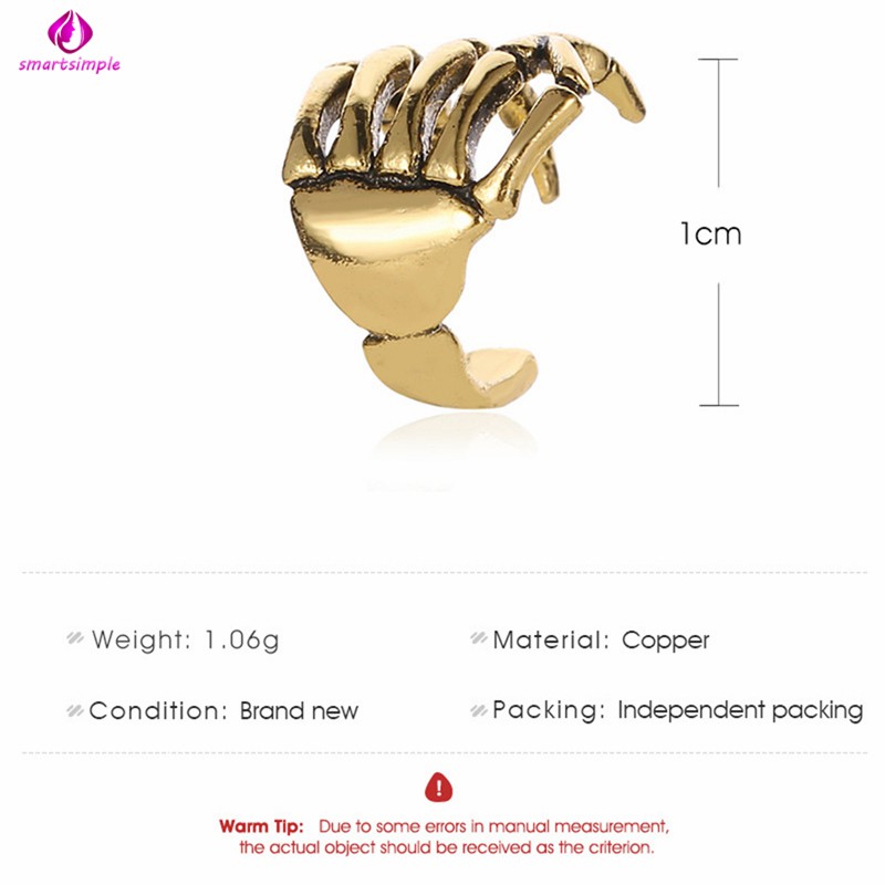 Khuyên Vành Tai Hình Xương Cá Tính Độc Đáo