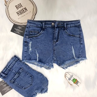 Quần Short Jeans Nữ Lưng Thun Kiểu Hàn Quốc - SJ02