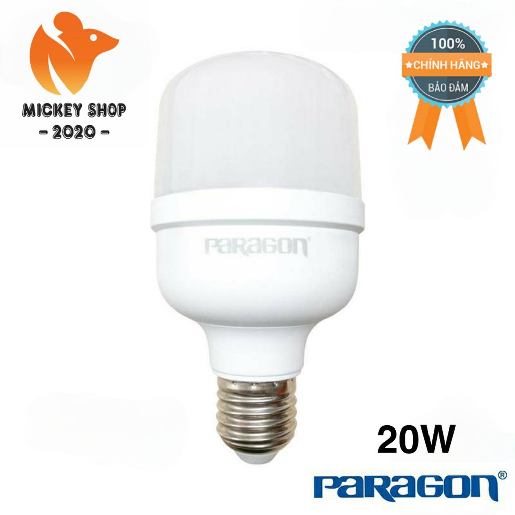 [ BH 24T ] Bóng Đèn LED Trụ Paragon PBCD 20w/ 30w/ 40w/ 50w Hàng Chính Hãng