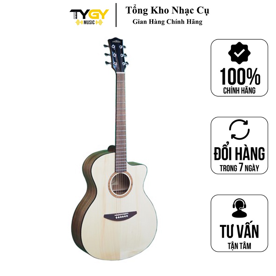 Đàn Guitar Acoustic TYGY Music Everest E60-AC -Tặng Kèm Bao Đàn,Capo,Pick