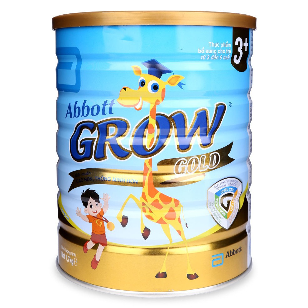 Sữa bột Abbott Grow Gold 3+hương Valli (HỘP 900gr)