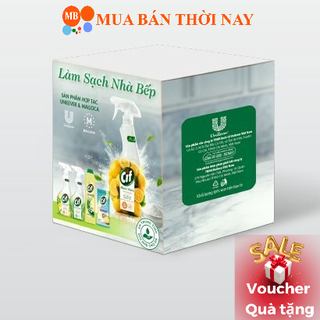 Bộ sản phẩm làm sạch bếp - Sản phẩm hợp tác Malloca - Unilever