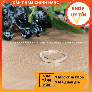 NHẪN BASIC BẠC TA☘FREESHIP☘Nhẫn khắc chữ