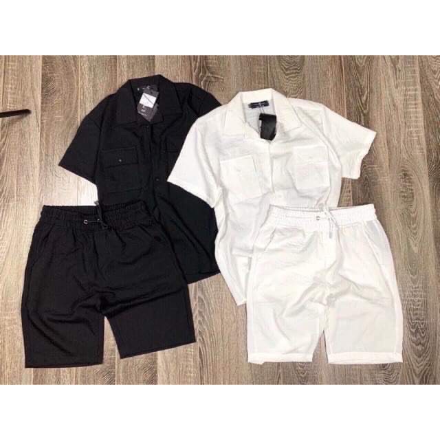 Bộ Đũi Nam, Bộ Quần Áo Nam Cộc Tay Cổ Bẻ Chất Đũi Tự Nhiên Thoáng Mát - Đũi 005 - Xuongmaytrungkien