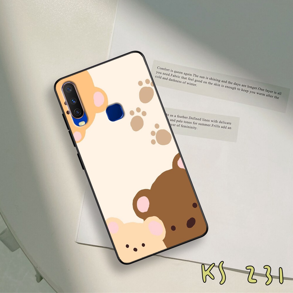 Ốp lưng Vivo Y12 - Y15 - Y17 - U10 - Ốp in hình gấu bear ngộ nghĩnh