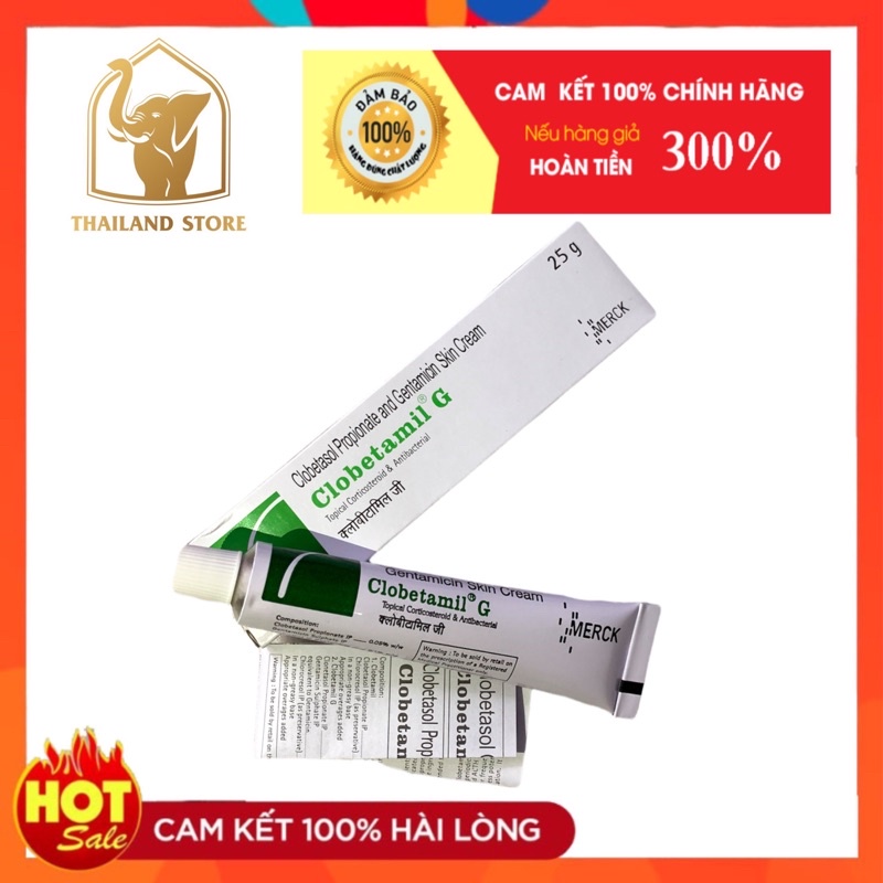 Tuýp kem mờ nám, tàn nhang, mụn Clobetamil 25gr