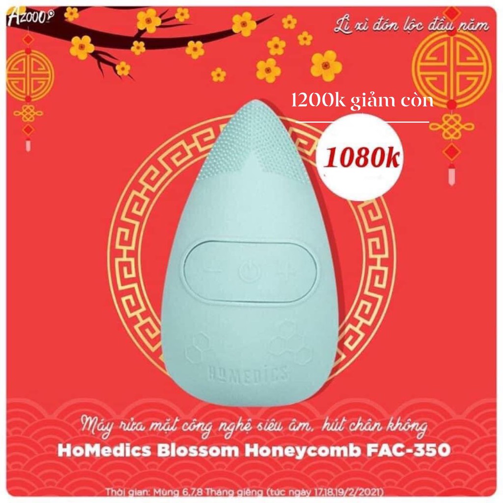 [HÓT giảm ngay 240k] Máy rửa mặt Homedics Mỹ [Hàng chính hãng]