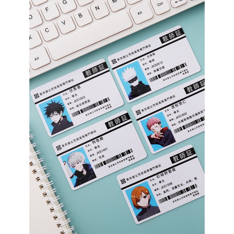 Bộ Thẻ Hình Nhân Vật anime Jujutsu Kaisen