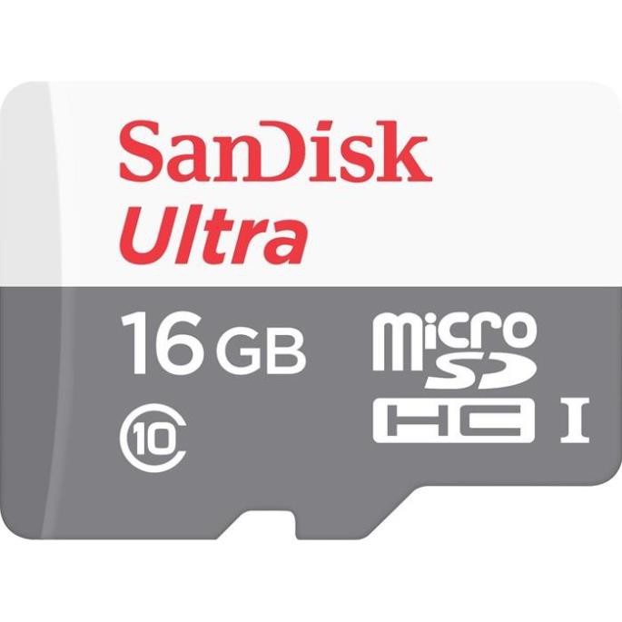 [Mã ELORDER5 giảm 10K đơn 20K] [Bh 5 Năm] Thẻ Nhớ Microsd Sandisk Ultra 80Mb/S 16Gb - Chính Hãng