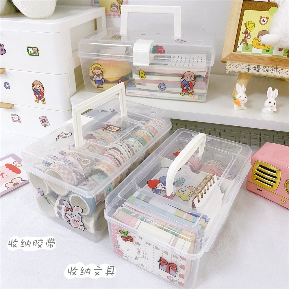 Hộp đựng đồ trong suốt di động chống bụi đa năng tiện dụng cho cửa / văn phòng