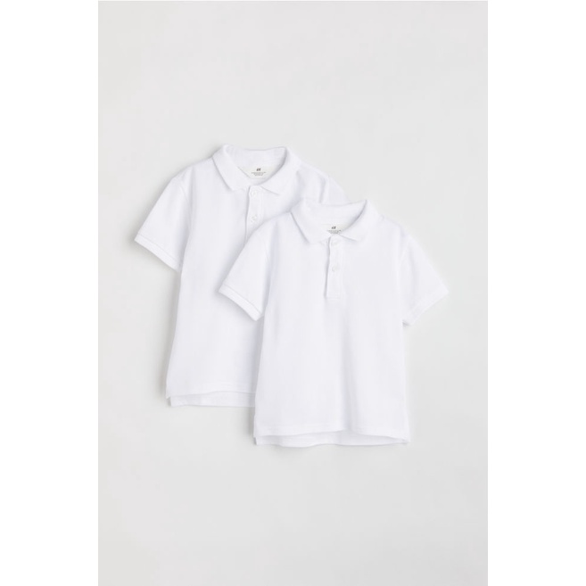Áo polo trắng trơn H&M