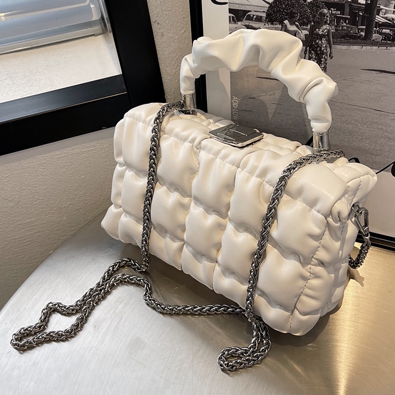 Túi Đeo Chéo Họa Tiết Kẻ Sọc Đơn Giản Thời Trang Dễ Phối Đồ Cho Nữ