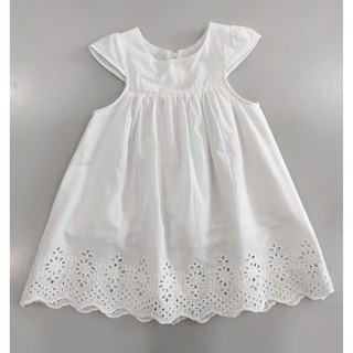 Váy baby doll trắng dành cho bé gái từ 10-21kg - Timiki