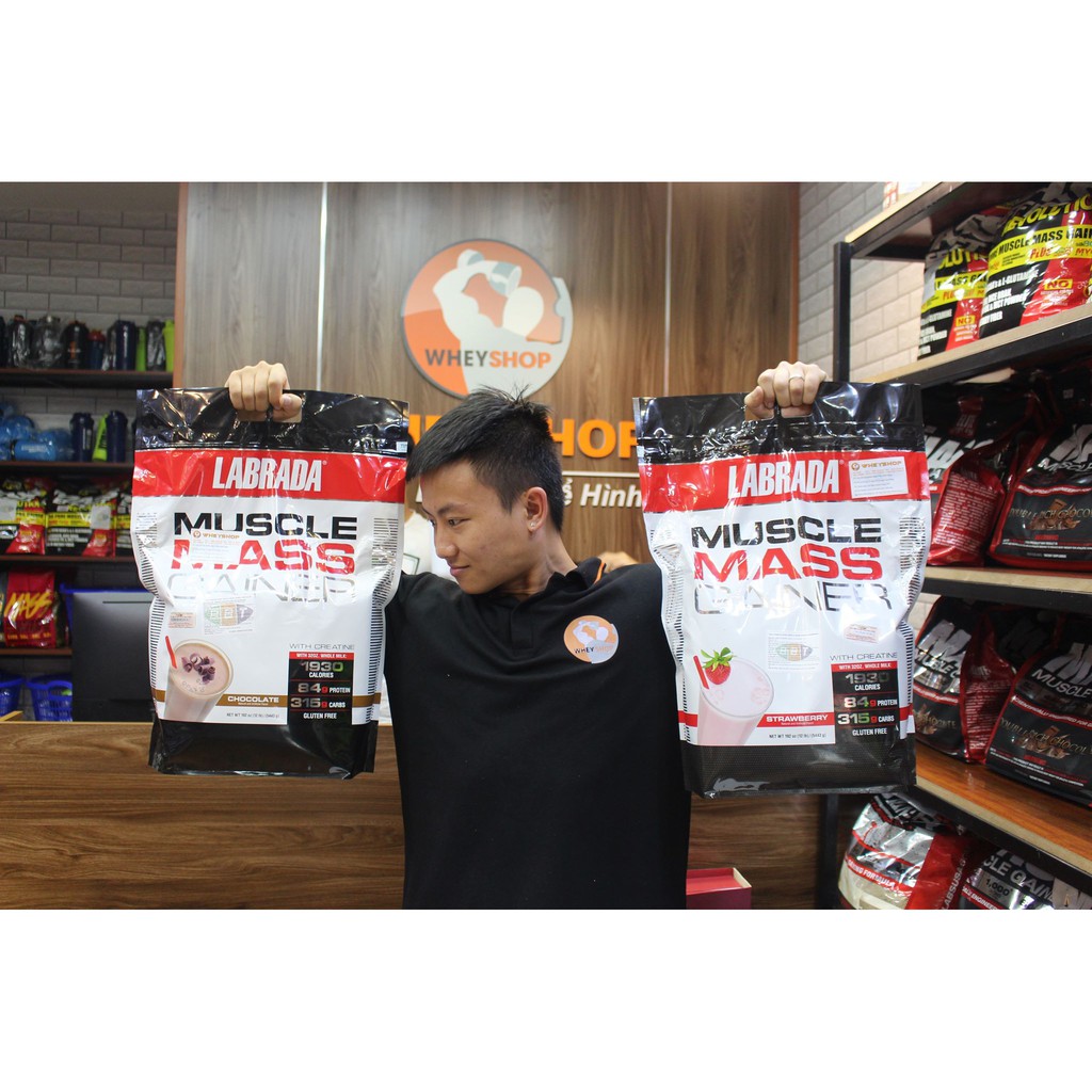 Sữa dinh dưỡng tăng cân Labrada Muscle Mass Gainer 12Lbs