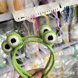 Bờm cài tóc len handmade