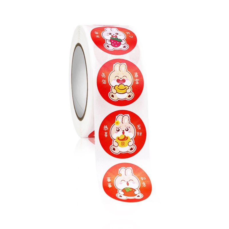 ✿ Set 500 Miếng Dán Tự Dính Hình Tròn Trang Trí Phong Bì Thư