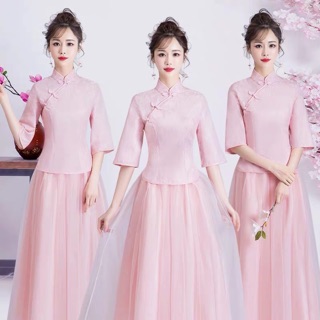 Sườn xám Trung Hoa cách tân hoạ tiết vân nổi( ảnh, video tại shop)