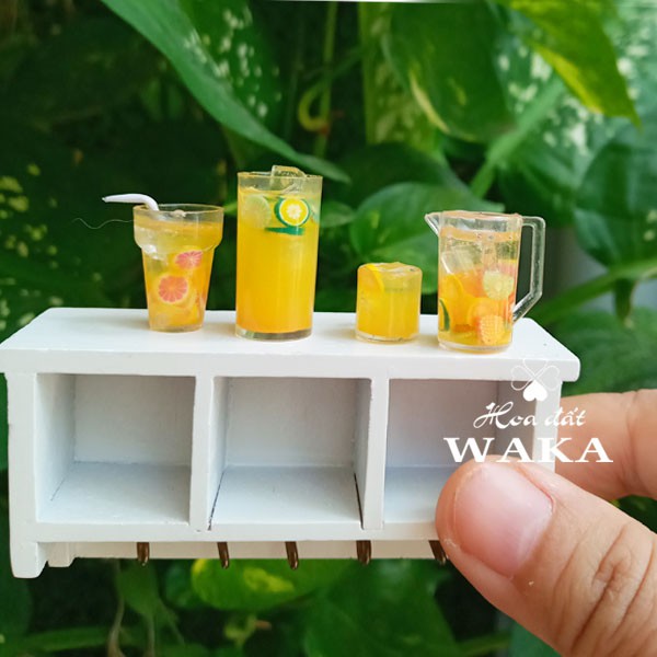 Set Nước Cam Mini 01- Mô Hình Thức Uống 1/12