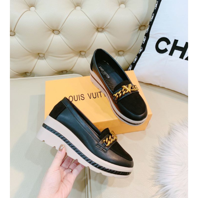 [HÌNH THẬT]Giày Lười  SP Độn Đế 4p Khoá Vàng Da Mềm Êm đẹp Fullbox | BigBuy360 - bigbuy360.vn